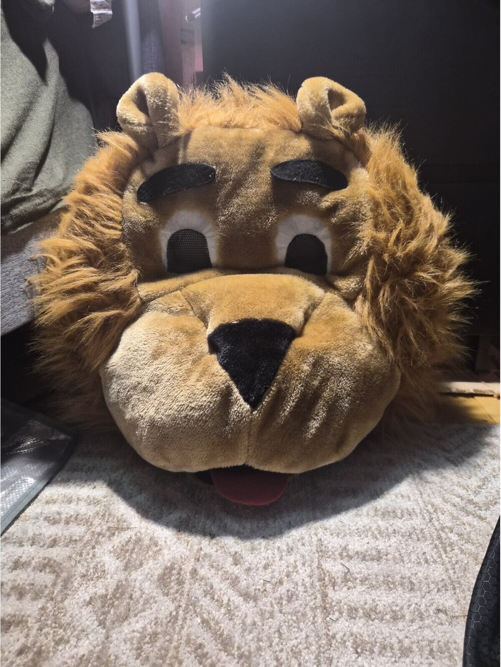 Lion Mascot Head One Size Halloween Costume